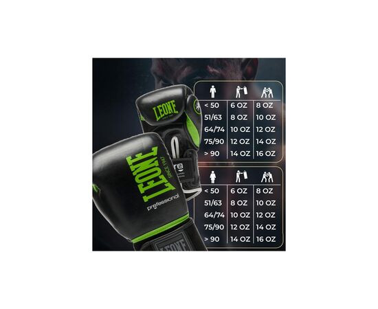 Боксерские перчатки Leone GN115 Professional 2 Black 12 унцій (GN115_Black_12oz), изображение 10 Боксерские перчатки Leone GN115 Professional 2 Black 12 унцій (GN115_Black_12oz), изображение 10