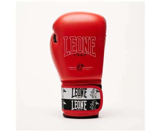 Боксерские перчатки Leone GN208 Iconic Red 12 унцій (GN208_Red_12oz), изображение 4 Боксерские перчатки Leone GN208 Iconic Red 12 унцій (GN208_Red_12oz), изображение 4