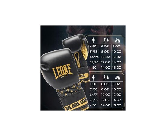 Боксерские перчатки Leone GN220 DNA Black 12 унцій (GN220_Black_12oz), изображение 10 Боксерские перчатки Leone GN220 DNA Black 12 унцій (GN220_Black_12oz), изображение 10