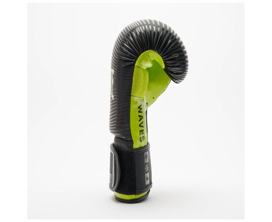 Боксерские перчатки Leone GN313 Waves Black 16 унцій (GN313_Black_16oz), изображение 6 Боксерские перчатки Leone GN313 Waves Black 16 унцій (GN313_Black_16oz), изображение 6
