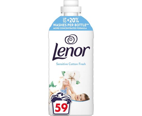 Кондиціонер для білизни Lenor Для чутливої шкіри Свіжість бавовни 1.239 л (8700216724470)