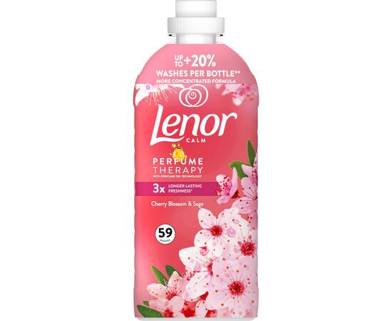 Кондиционер для белья Lenor Вишневый цвет и шалфей 1.239 л (8700216723602), изображение 2 Кондиционер для белья Lenor Вишневый цвет и шалфей 1.239 л (8700216723602), изображение 2