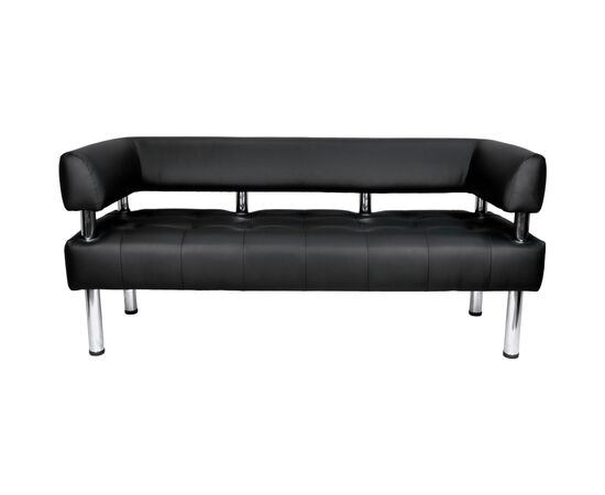 Диван офисный Примтекс плюс Tonus 03 D-5, 1600 мм, экокожа, black (Tonus 03 D-5), изображение 2 Диван офисный Примтекс плюс Tonus 03 D-5, 1600 мм, экокожа, black (Tonus 03 D-5), изображение 2