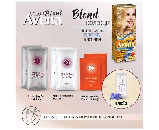 Фарба для волосся Acme Color Avena Blond Color Стійка 012 - Світло-русявий (4823115502483), зображення 9