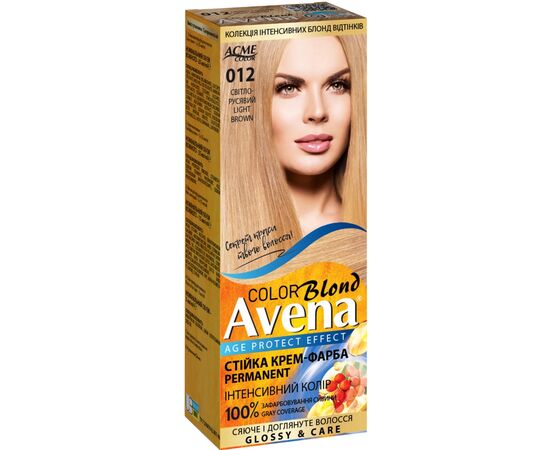 Краска для волос Acme Color Avena Blond Color Стойкая 012 - Светло-русый (4823115502483)