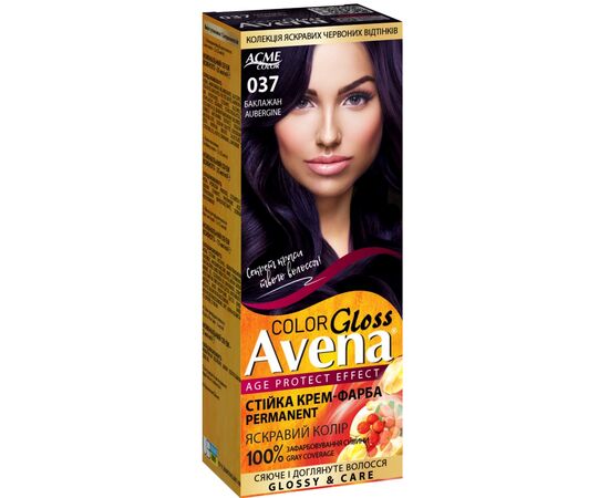 Фарба для волосся Acme Color Avena Gloss Color Стійка 037 - Баклажан (4823115502698)