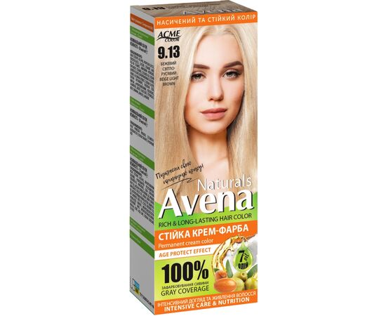 Краска для волос Acme Color Avena Naturals Стойкая 9.13 - Beige Light Brown (4823115503091)