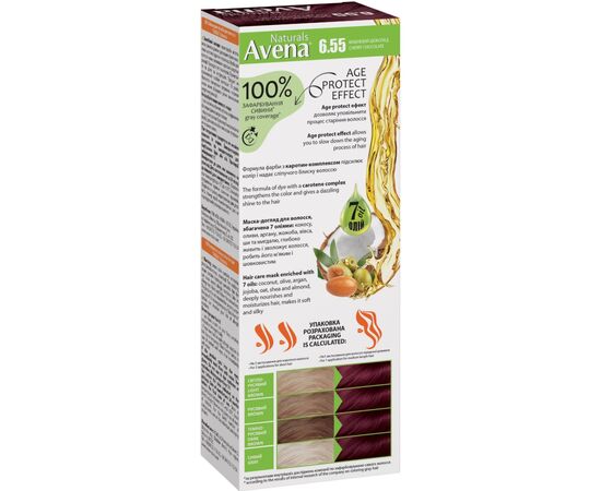 Краска для волос Acme Color Avena Naturals Стойкая 6.55 - Cherry Chocolate (4823115503251), изображение 2 Краска для волос Acme Color Avena Naturals Стойкая 6.55 - Cherry Chocolate (4823115503251), изображение 2