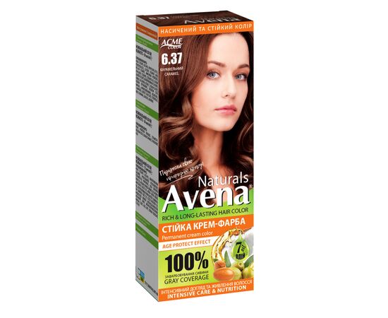Краска для волос Acme Color Avena Naturals Стойкая 6.37 - Caramel (4823115503145)