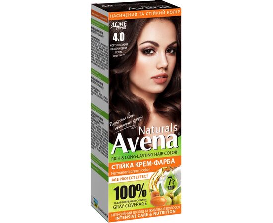 Фарба для волосся Acme Color Avena Naturals Стійка 4.0 - Royal Chestnut (4823115503190)