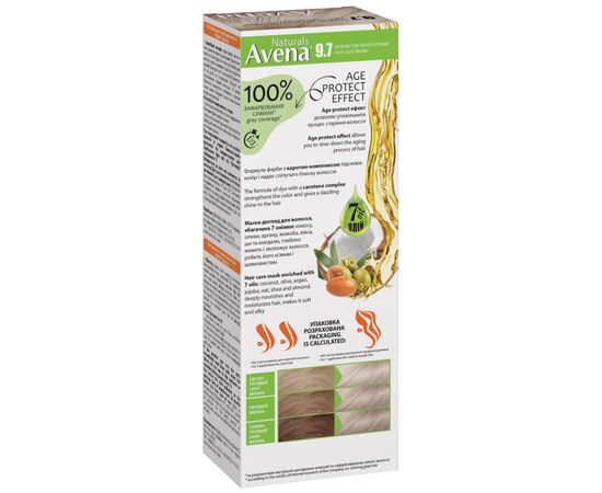 Фарба для волосся Acme Color Avena Naturals Стійка 9.7 - Ashy Light Brown (4823115503084), зображення 2 Фарба для волосся Acme Color Avena Naturals Стійка 9.7 - Ashy Light Brown (4823115503084), зображення 2