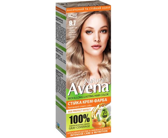 Краска для волос Acme Color Avena Naturals Стойкая 9.7 - Ashy Light Brown (4823115503084)