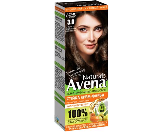 Фарба для волосся Acme Color Avena Naturals Стійка 3.0 - Dark Chestnut (4823115503206)
