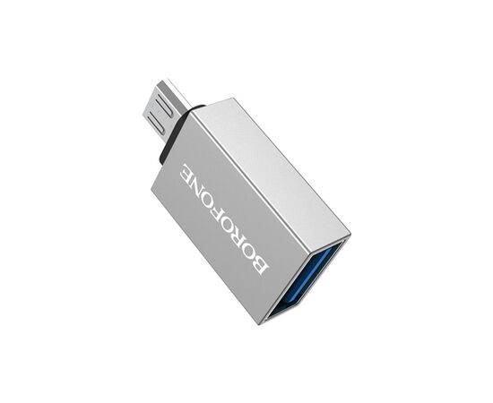 Переходник BV2 USB to Micro-USB M OTG USB 3.0 BOROFONE (6957531090311), изображение 2 Переходник BV2 USB to Micro-USB M OTG USB 3.0 BOROFONE (6957531090311), изображение 2
