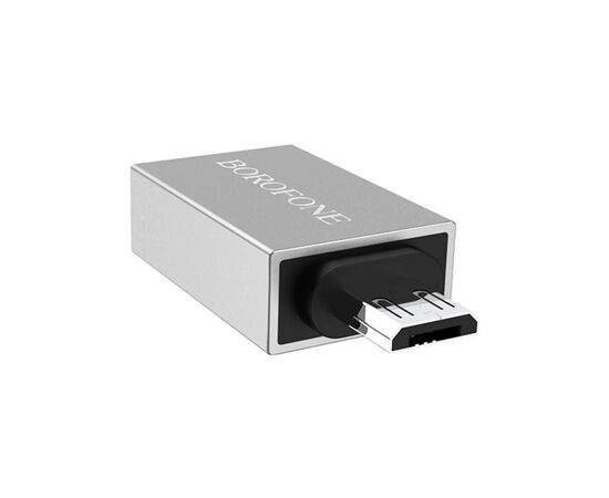 Переходник BV2 USB to Micro-USB M OTG USB 3.0 BOROFONE (6957531090311), изображение 4 Переходник BV2 USB to Micro-USB M OTG USB 3.0 BOROFONE (6957531090311), изображение 4