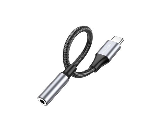 Адаптер USB-C to 3.5mm F 1.0m BV16 metal grey BOROFONE (6974443389975), изображение 4 Адаптер USB-C to 3.5mm F 1.0m BV16 metal grey BOROFONE (6974443389975), изображение 4