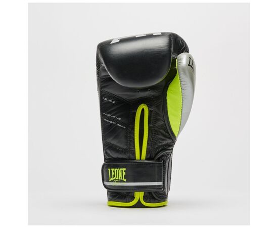 Боксерские перчатки Leone GN110F Revo Fluo Black 12 унцій (GN110F_Black_12oz), изображение 5 Боксерские перчатки Leone GN110F Revo Fluo Black 12 унцій (GN110F_Black_12oz), изображение 5