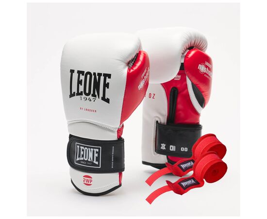 Боксерские перчатки Leone GN113 IL Tecnico N3 White 12 унцій (GN113_White_12oz)