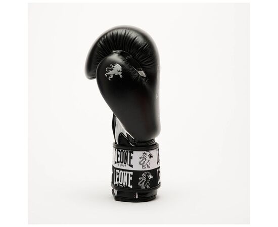 Боксерские перчатки Leone GN208 Iconic Black 12 унцій (GN208_Black_12oz), изображение 7 Боксерские перчатки Leone GN208 Iconic Black 12 унцій (GN208_Black_12oz), изображение 7