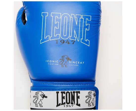Боксерские перчатки Leone GN208 Iconic Blue 10 унцій (GN208_Blue_10oz), изображение 7 Боксерские перчатки Leone GN208 Iconic Blue 10 унцій (GN208_Blue_10oz), изображение 7