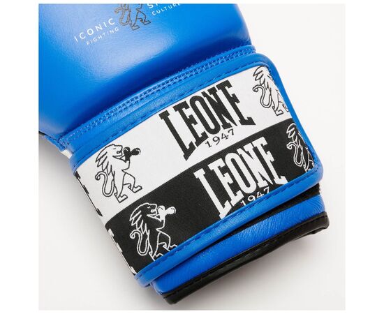 Боксерские перчатки Leone GN208 Iconic Blue 10 унцій (GN208_Blue_10oz), изображение 8 Боксерские перчатки Leone GN208 Iconic Blue 10 унцій (GN208_Blue_10oz), изображение 8
