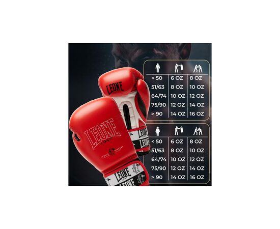 Боксерские перчатки Leone GN208 Iconic Red 14 унцій (GN208_Red_14oz), изображение 10 Боксерские перчатки Leone GN208 Iconic Red 14 унцій (GN208_Red_14oz), изображение 10