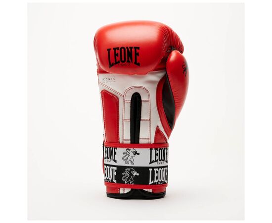 Боксерские перчатки Leone GN208 Iconic Red 14 унцій (GN208_Red_14oz), изображение 5 Боксерские перчатки Leone GN208 Iconic Red 14 унцій (GN208_Red_14oz), изображение 5