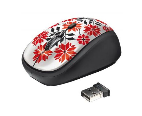 Мышка Trust Yvi Wireless Mouse - Ukrainian style - snow (20285)
