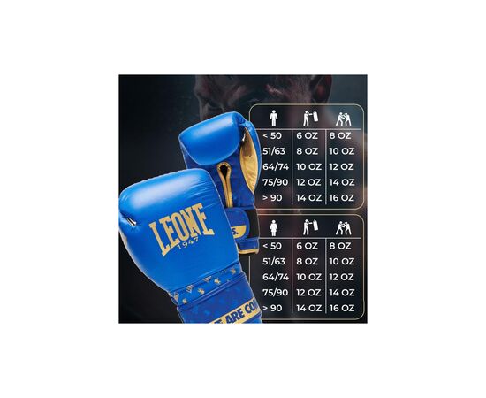 Боксерские перчатки Leone GN220 DNA Blue 10 унцій (GN220_Blue_10oz), изображение 10 Боксерские перчатки Leone GN220 DNA Blue 10 унцій (GN220_Blue_10oz), изображение 10