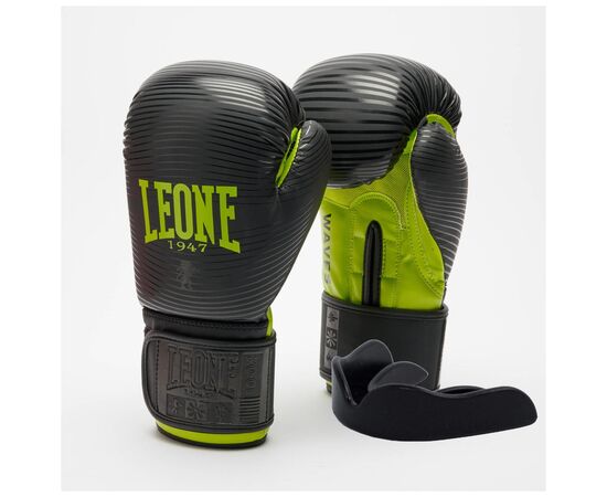 Боксерські рукавички Leone GN313 Waves Black 12 унцій (GN313_Black_12oz)