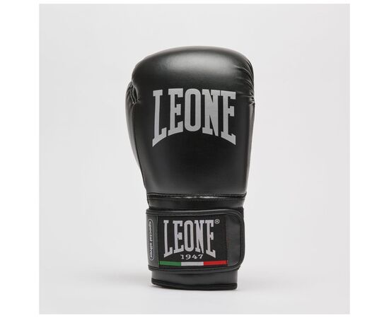 Боксерские перчатки Leone GN383 Thunder Black 14 унцій (GN383_Black_14oz), изображение 4 Боксерские перчатки Leone GN383 Thunder Black 14 унцій (GN383_Black_14oz), изображение 4
