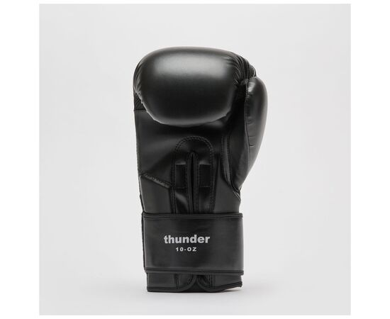 Боксерские перчатки Leone GN383 Thunder Black 14 унцій (GN383_Black_14oz), изображение 5 Боксерские перчатки Leone GN383 Thunder Black 14 унцій (GN383_Black_14oz), изображение 5