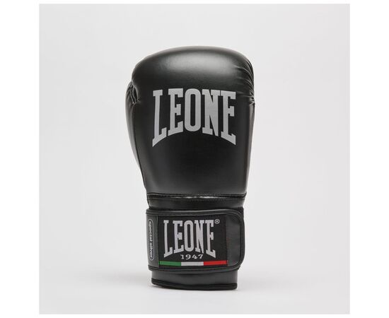 Боксерские перчатки Leone GN383 Thunder Black 8 унцій (GN383_Black_8oz), изображение 5 Боксерские перчатки Leone GN383 Thunder Black 8 унцій (GN383_Black_8oz), изображение 5