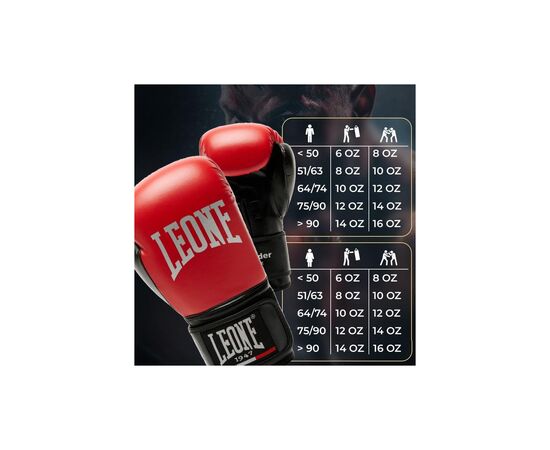 Боксерские перчатки Leone GN383 Thunder Red 10 унцій (GN383_Red_10oz), изображение 10 Боксерские перчатки Leone GN383 Thunder Red 10 унцій (GN383_Red_10oz), изображение 10