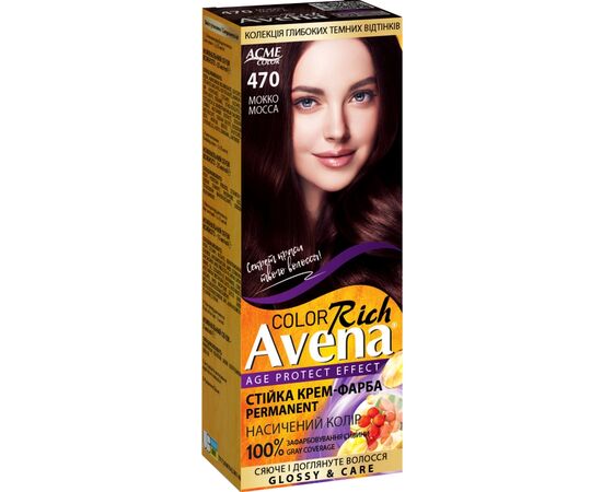 Краска для волос Acme Color Avena Rich Color Стойкая 470 - Мокко (4823115502667)
