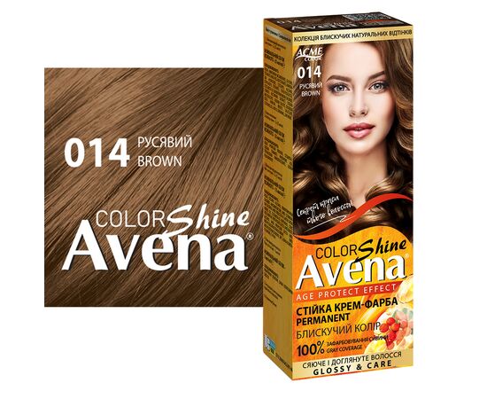Фарба для волосся Acme Color Avena Shine Color Стійка 014 - Русявий (4823115502544), зображення 3 Фарба для волосся Acme Color Avena Shine Color Стійка 014 - Русявий (4823115502544), зображення 3