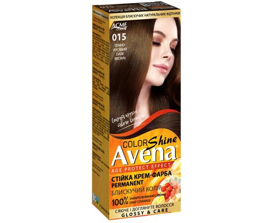 Краска для волос Acme Color Avena Shine Color Стойкая 015 - Темно-русый (4823115502575)