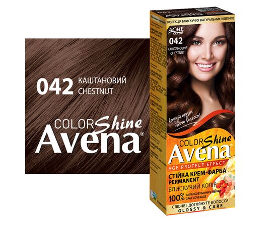 Фарба для волосся Acme Color Avena Shine Color Стійка 042 - Каштановий (4823115502568), зображення 3 Фарба для волосся Acme Color Avena Shine Color Стійка 042 - Каштановий (4823115502568), зображення 3
