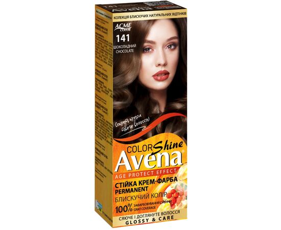 Фарба для волосся Acme Color Avena Shine Color Стійка 141 - Шоколадний (4823115502551)