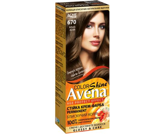 Краска для волос Acme Color Avena Shine Color Стойкая 670 - Ольха (4823115502599)