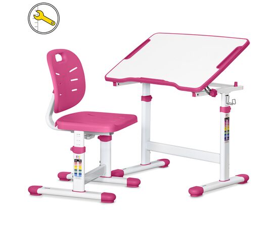Парта со стулом Evo-kids Ergo Pink (Evo-03 Ergo PN)