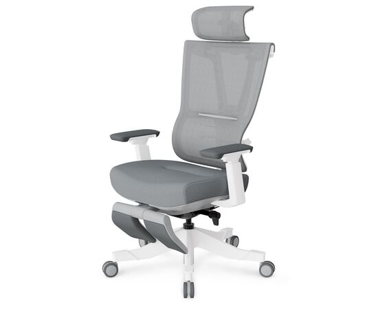 Офисное кресло Mealux S6 Air Fabric Grey White (HF-S6 F/ GW), изображение 3 Офисное кресло Mealux S6 Air Fabric Grey White (HF-S6 F/ GW), изображение 3