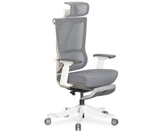 Офісне крісло Mealux S6 Air Fabric Grey White (HF-S6 F/ GW)