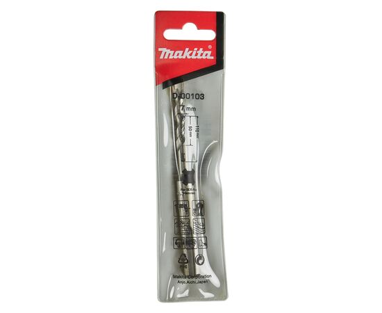 Бур Makita SDS-PLUS 7x110 мм (D-00103), изображение 2 Бур Makita SDS-PLUS 7x110 мм (D-00103), изображение 2