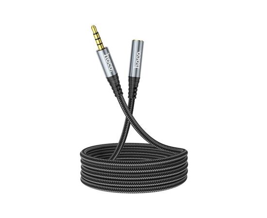 Кабель мультимедійний 3.5mm M to 3.5mm F 2.0m UPA20 3.5 audio Gray HOCO (6931474762160)
