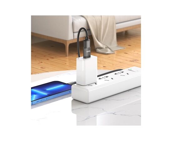 Переходник UA17 USB-C M to USB F USB3.0 Black HOCO (6931474762016), изображение 5 Переходник UA17 USB-C M to USB F USB3.0 Black HOCO (6931474762016), изображение 5