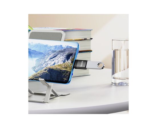 Переходник UA17 USB-C M to USB F USB3.0 Black HOCO (6931474762016), изображение 6 Переходник UA17 USB-C M to USB F USB3.0 Black HOCO (6931474762016), изображение 6