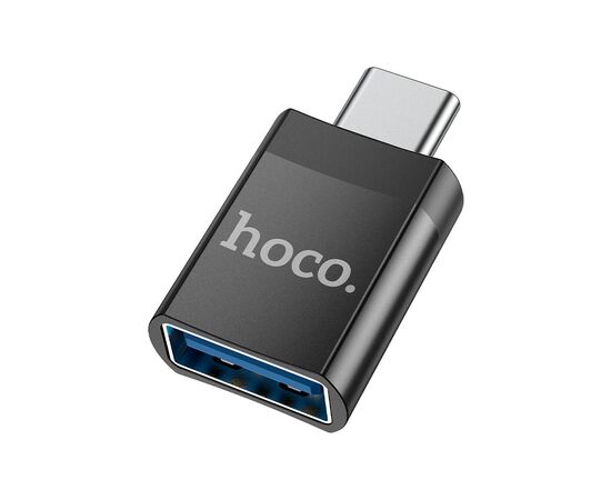 Перехідник UA17 USB-C M to USB F USB3.0 Black HOCO (6931474762016)