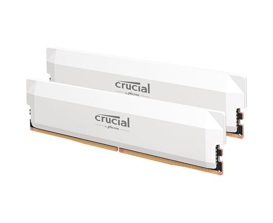 Модуль памяти для компьютера DDR5 32GB (2x16GB) 6400 MHz Pro Overclocking White Micron (CP2K16G64C38U5W)