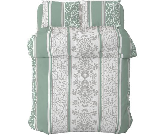 Постельное белье Home Line Мрамор зеленый, бязь, полуторный (156310)